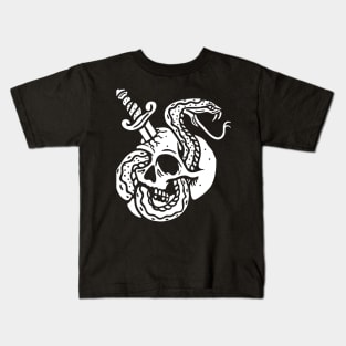 skeletor skull  & snake Kids T-Shirt